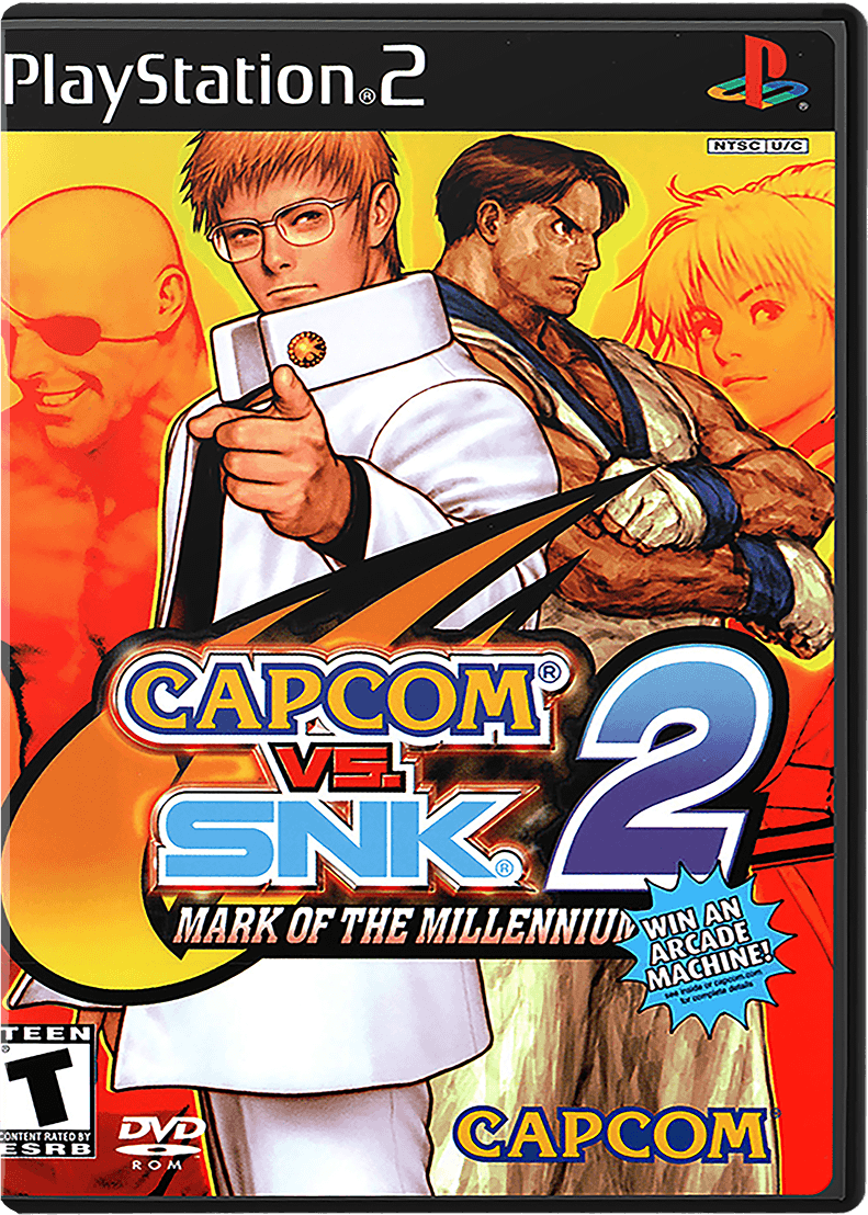 Capcom vs SNK 2 box art for Playstation 2